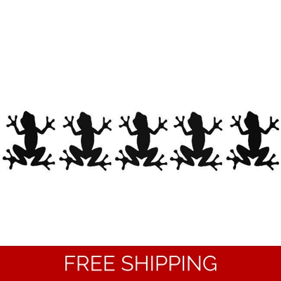 5 Frog line Die Cut Vinyl Decal sticker 5 Frog line Die Cut Vinyl Decal sticker
